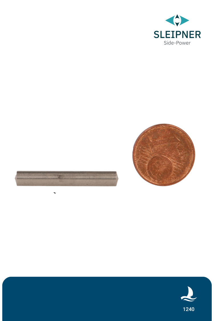 Mitnehmerstift Prop. 3 kW bis 1993, 3 Flügel 12mm Welle