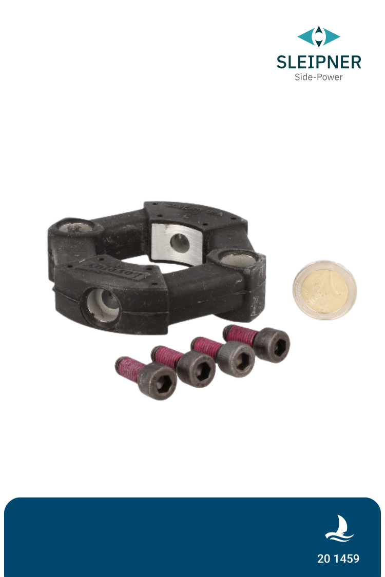 SH 160 /200 Torsionsgummi mit 2 Bohrungen