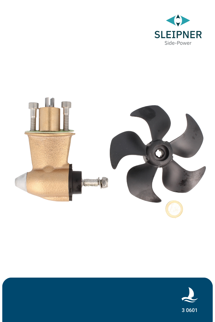 Getriebe für Sleipner® SE30 / SE40 mit Propeller, Dichtung & Anode (3 0601)