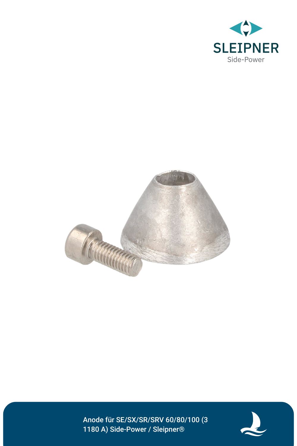 Anode für SP30/35/40 SE20/SE25/SE30/SE40/SE50 (3 1180A) Side-Power / Sleipner®