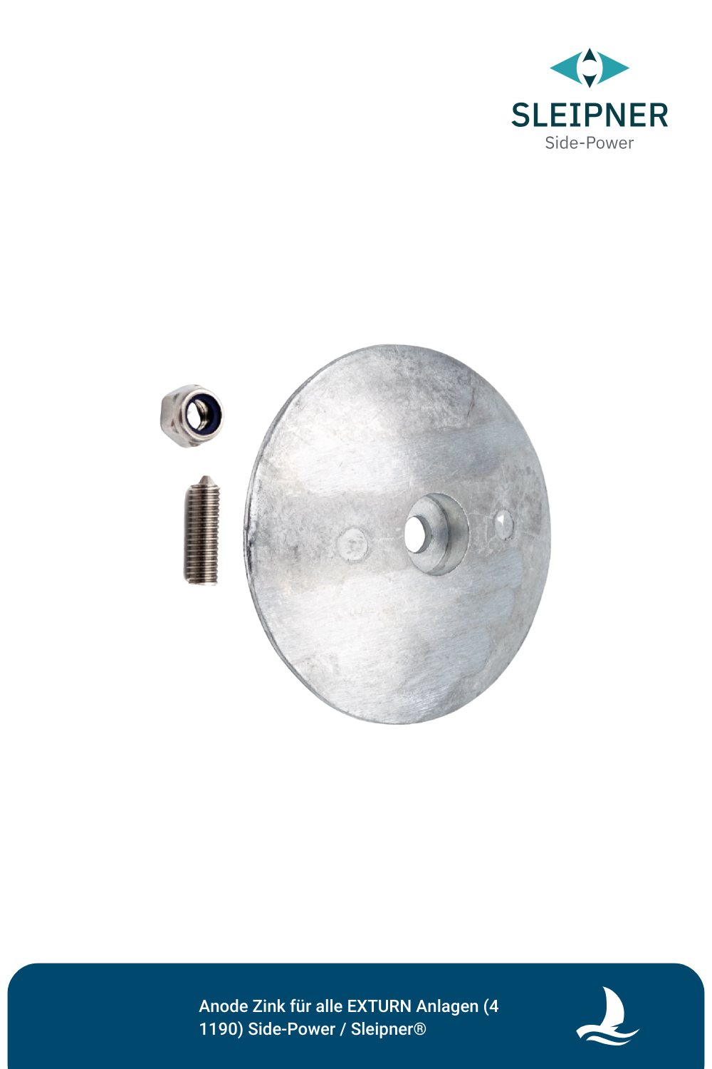 Anode Zink für alle EXTURN Anlagen (41190) Side-Power / Sleipner®