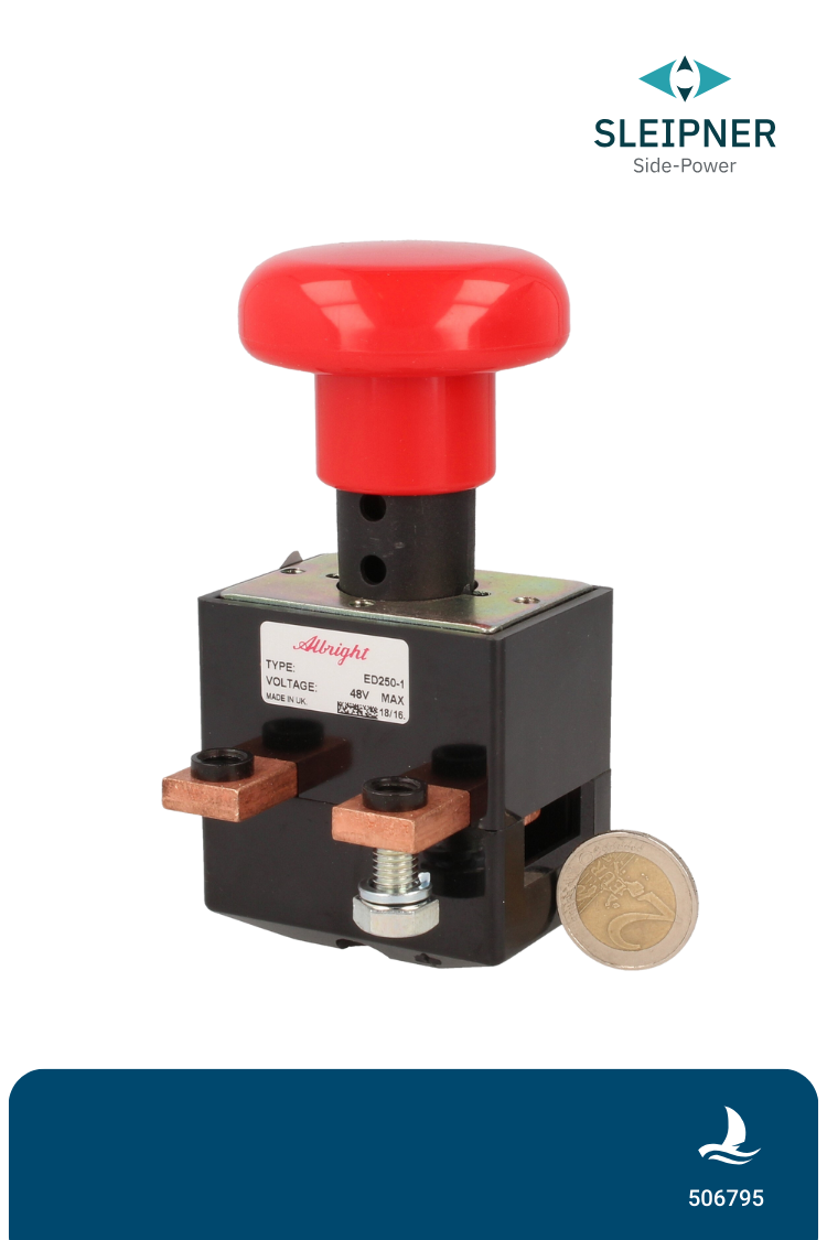 Batterie-Not-Stop-Schalter einpolig, 500A, 48V