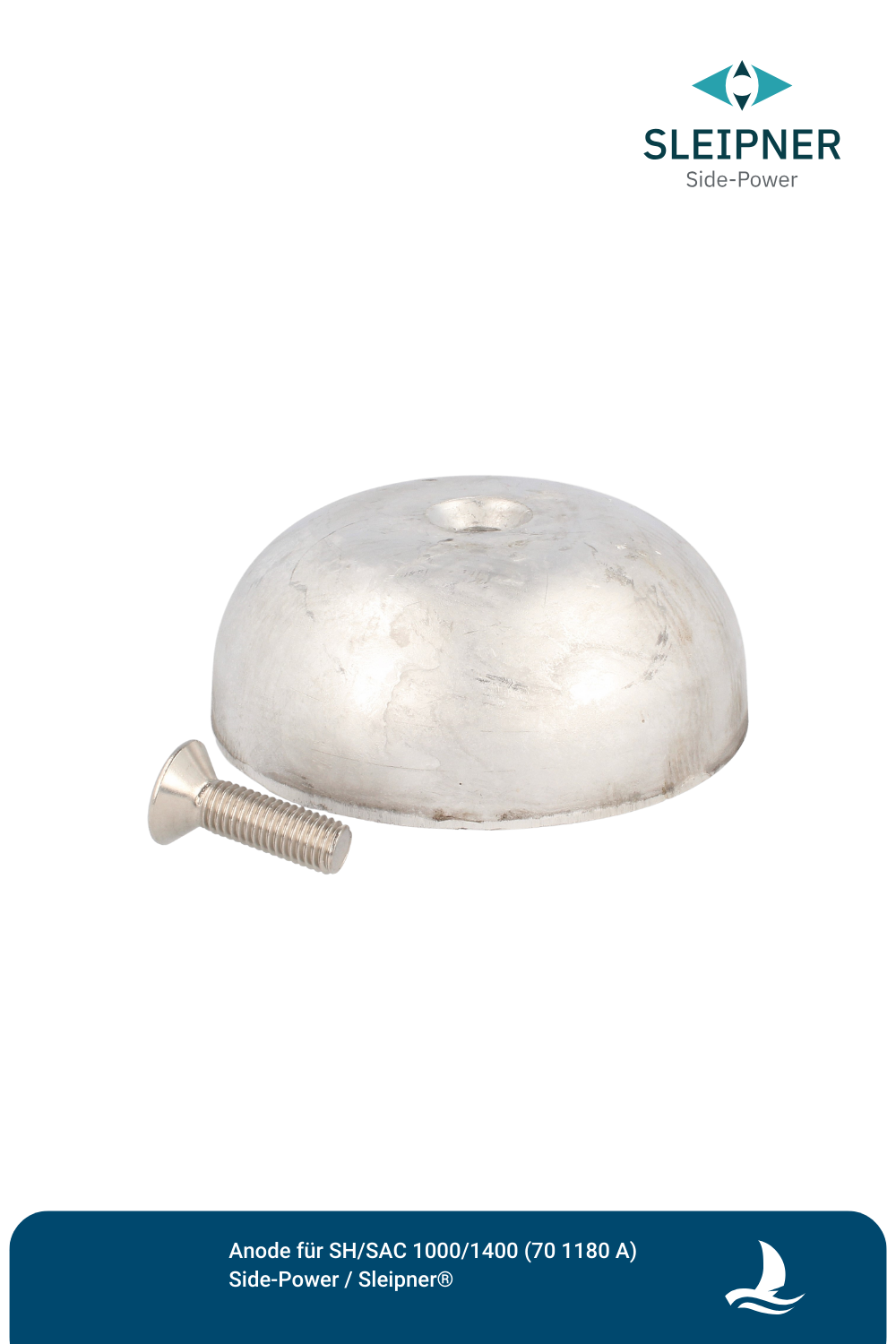 Anode Aluminium für Sleipner® SH1000 / SH1400 / SAC 1000 / SAC1400 (70 1180A)