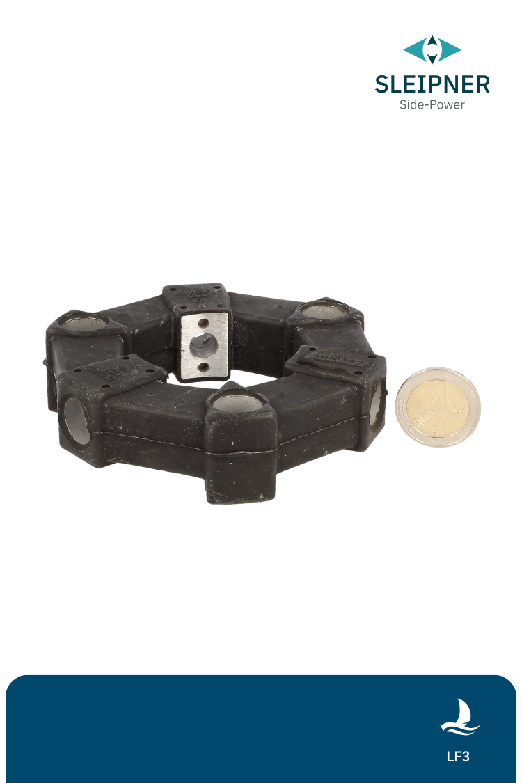 SH300 Torsiongummi mit 3 Bohrungen