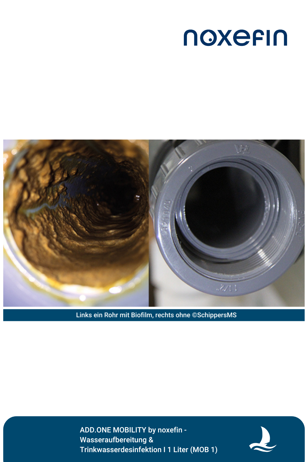 ADD.ONE MOBILITY by noxefin® - Wasseraufbereitung & Trinkwasserdesinfektion I 1 Liter