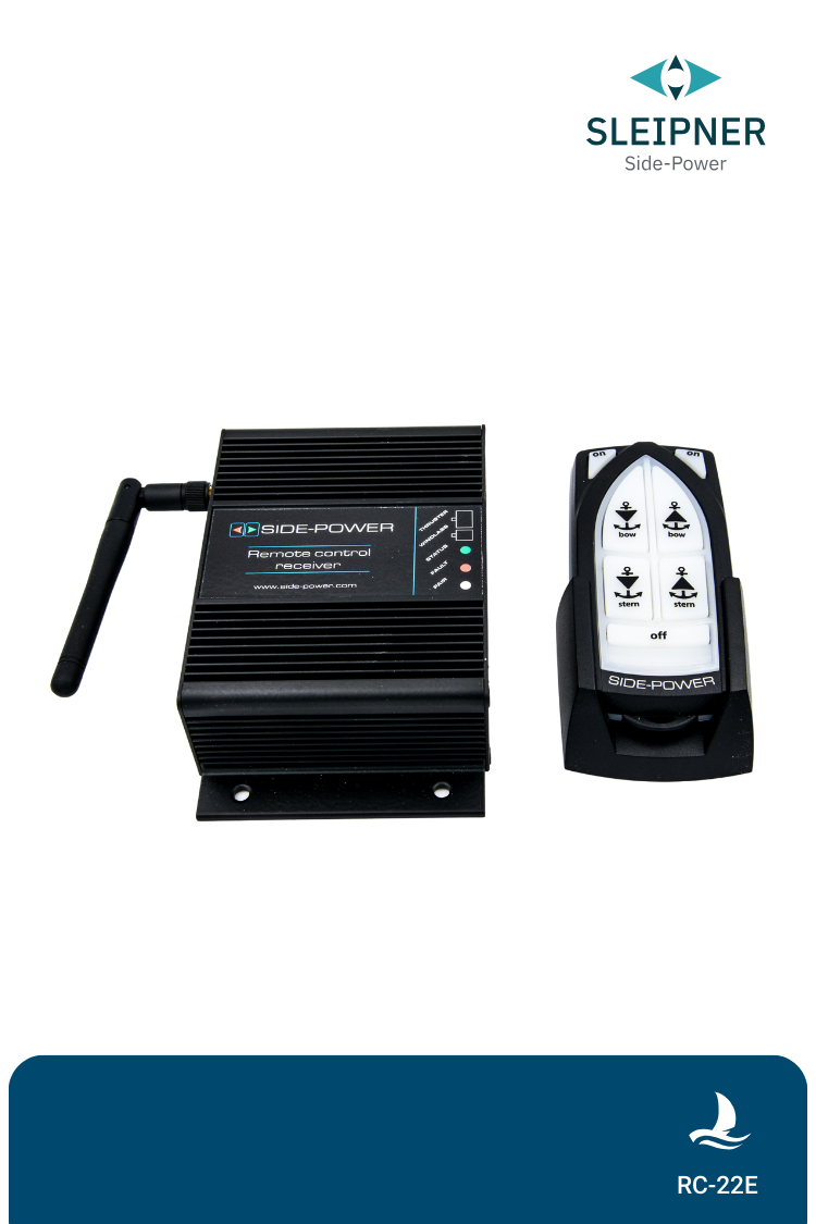 Fernbedienung für Bug- und Heckankerwinde (RC-22E) Side-Power / Sleipner®