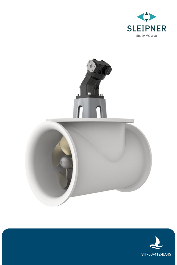 Hydraulische Bugschraube 700kgf Schub / 412mm Tunnel innen