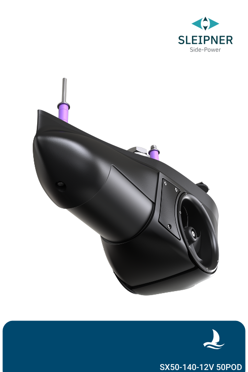 Sleipner® externes Bug/Heckstrahlruder SX50 POD in 12V I bis 50mm Rumpfstärke (SX50/140-12V-50POD-2)