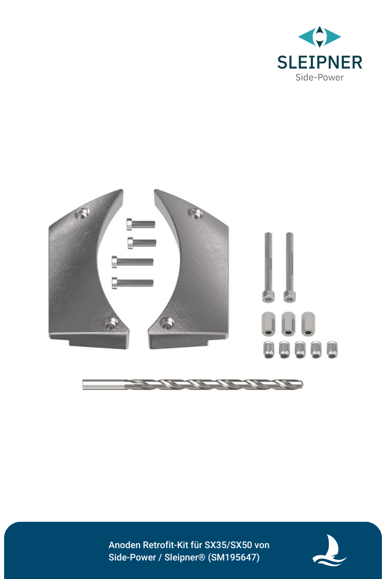 Anoden Retrofit-Kit für SX35/SX50 von Side-Power / Sleipner® (SM195647)