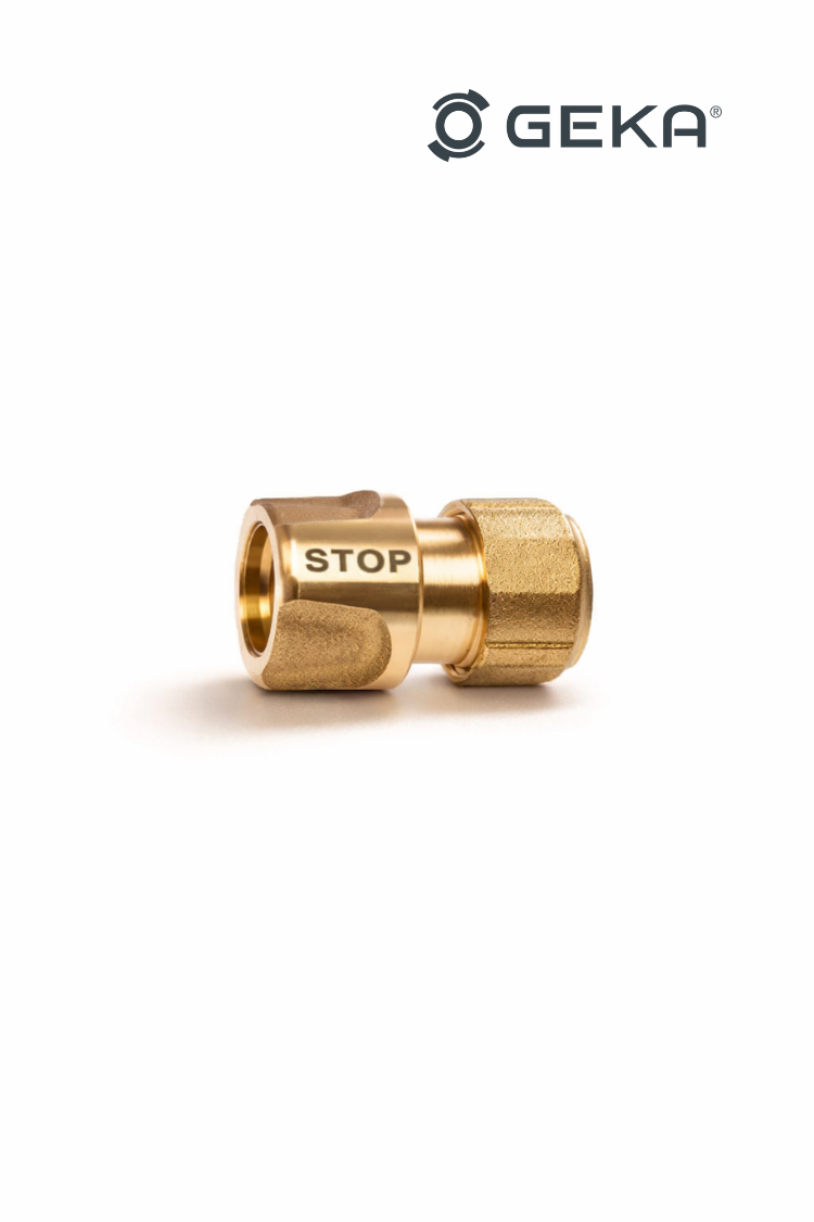 GEKA® plus Trinkwasserstecker mit Wasserstopp, passend für Membraloop® Ultra-Wasserfilter