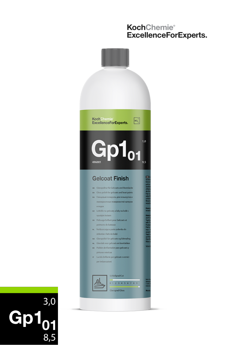Koch Chemie® Gelcoat Finish 1L I Glanzpolitur für Gelcoats und Bootslacke (496001)