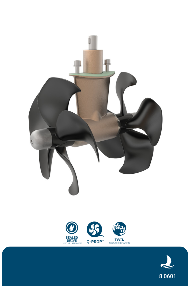 Getriebe SE80/100 mit Propeller & Anoden