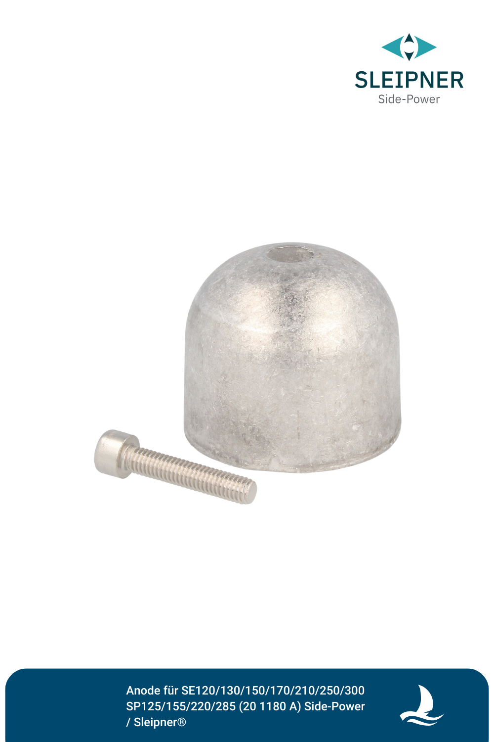 Anode Aluminium für Sleipner® SE120/SE130/SE150/SE170/SE210/SE250/SE300/SP125/SP155/SP220/SP285 (20 1180A)