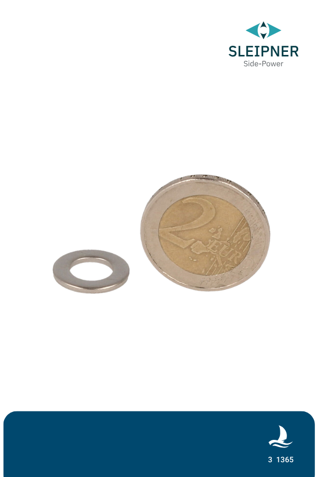 Unterlegscheibe DIN 125A M8 – Edelstahl A4 (SB) für Sleipner® Propeller SE20 / SE25 / SE30 / SE40 / SE50 / SP35 / SP40 (208125)