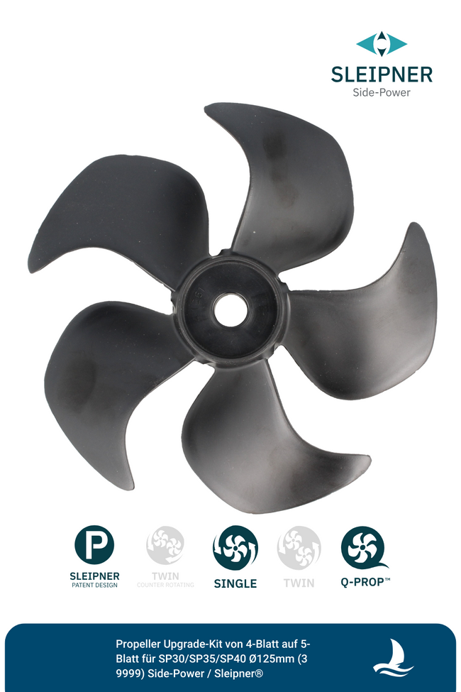 Propeller 4-Blatt für SP30/SP35/SP40/Ø125mm (31260) Side-Power / Sleipner®