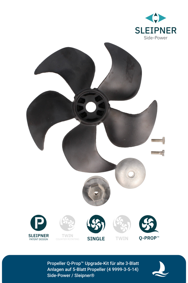 Propeller Q-Prop™ Upgrade-Kit für alte 3-Blatt Anlagen auf 5-Blatt Propeller (49999-3-5-14)