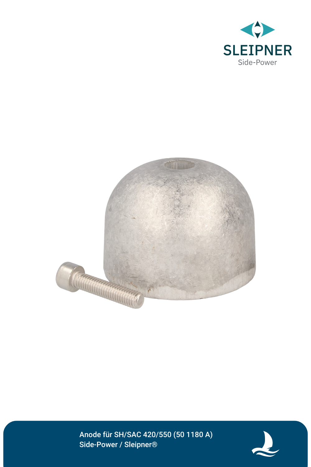 Anode Aluminium für Sleipner® SH420 / SH550 / SAC420 / SAC550 (50 1180A)