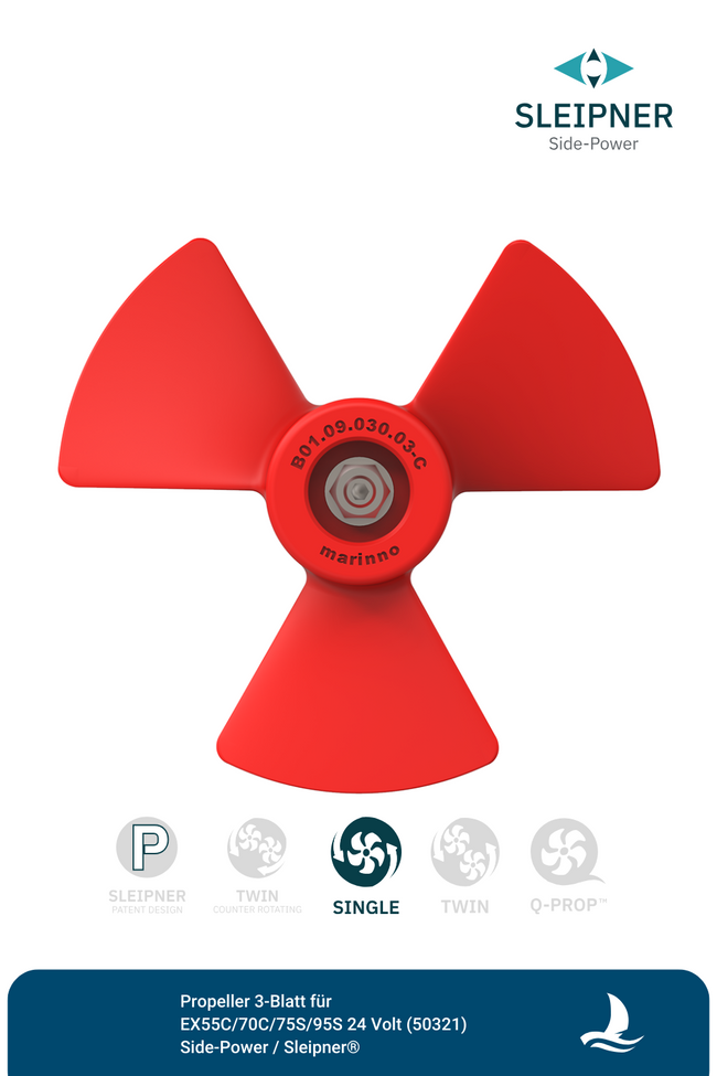 Sleipner® Propeller 3-Blatt für EX55C / EX70C / EX75S / EX95S (50321)