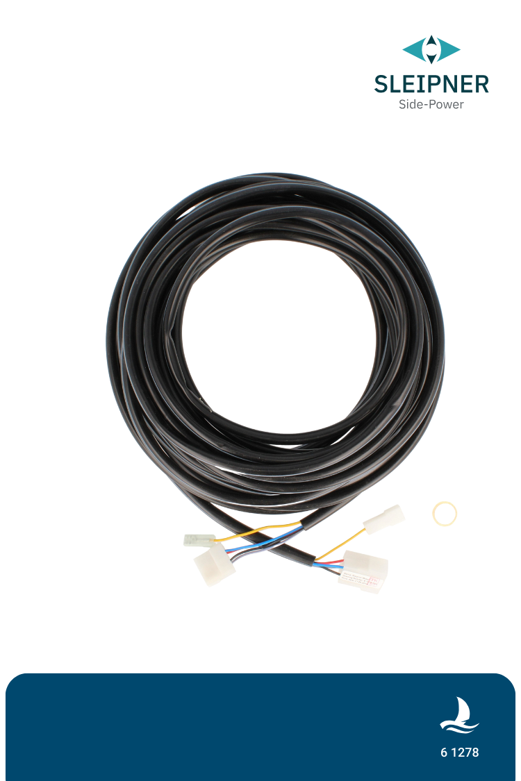 Control cable 5-lead for use with auto main switch, 7m