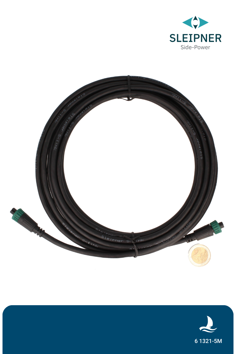 Sleipner® S-Link™ Verbindungskabel (Spur) grün I 5m (6 1321-5M)