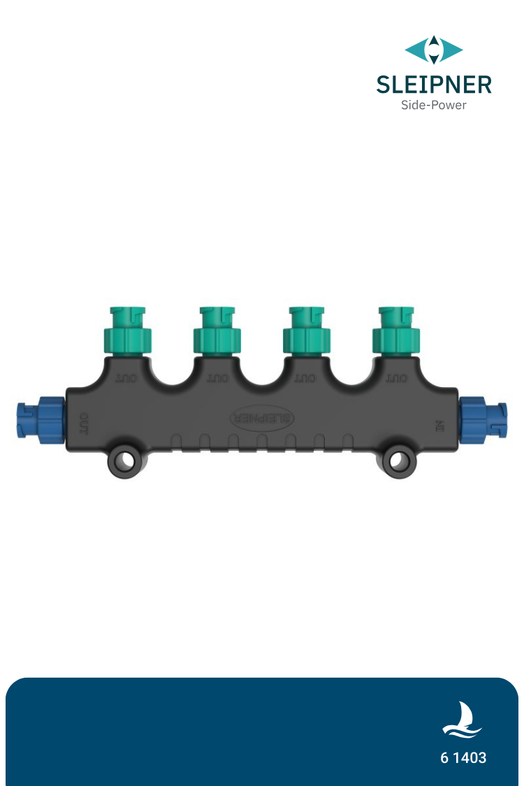 Sleipner® S-Link™ 4-fach T-Stück blau (6 1403)