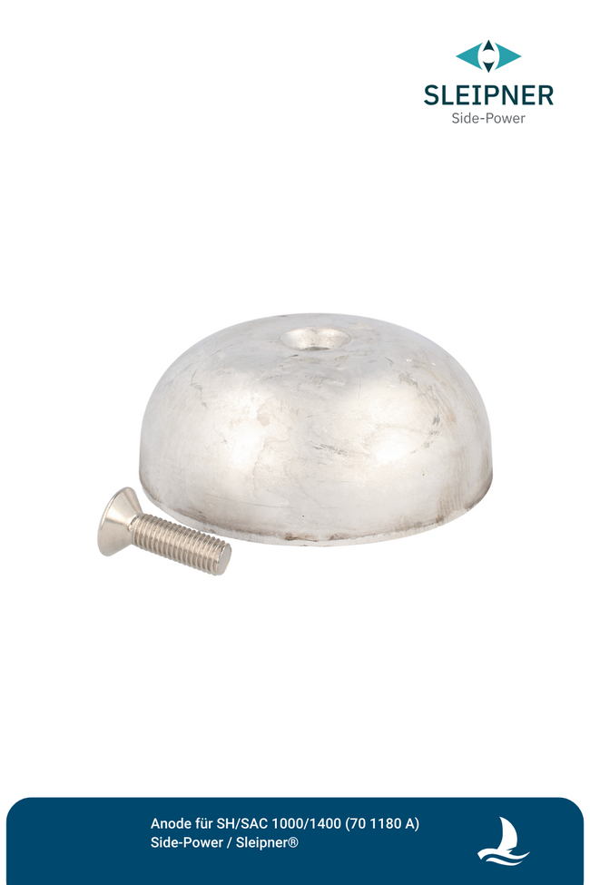 Anode Aluminium für Sleipner® SH1000 / SH1400 / SAC 1000 / SAC1400 (70 1180A)