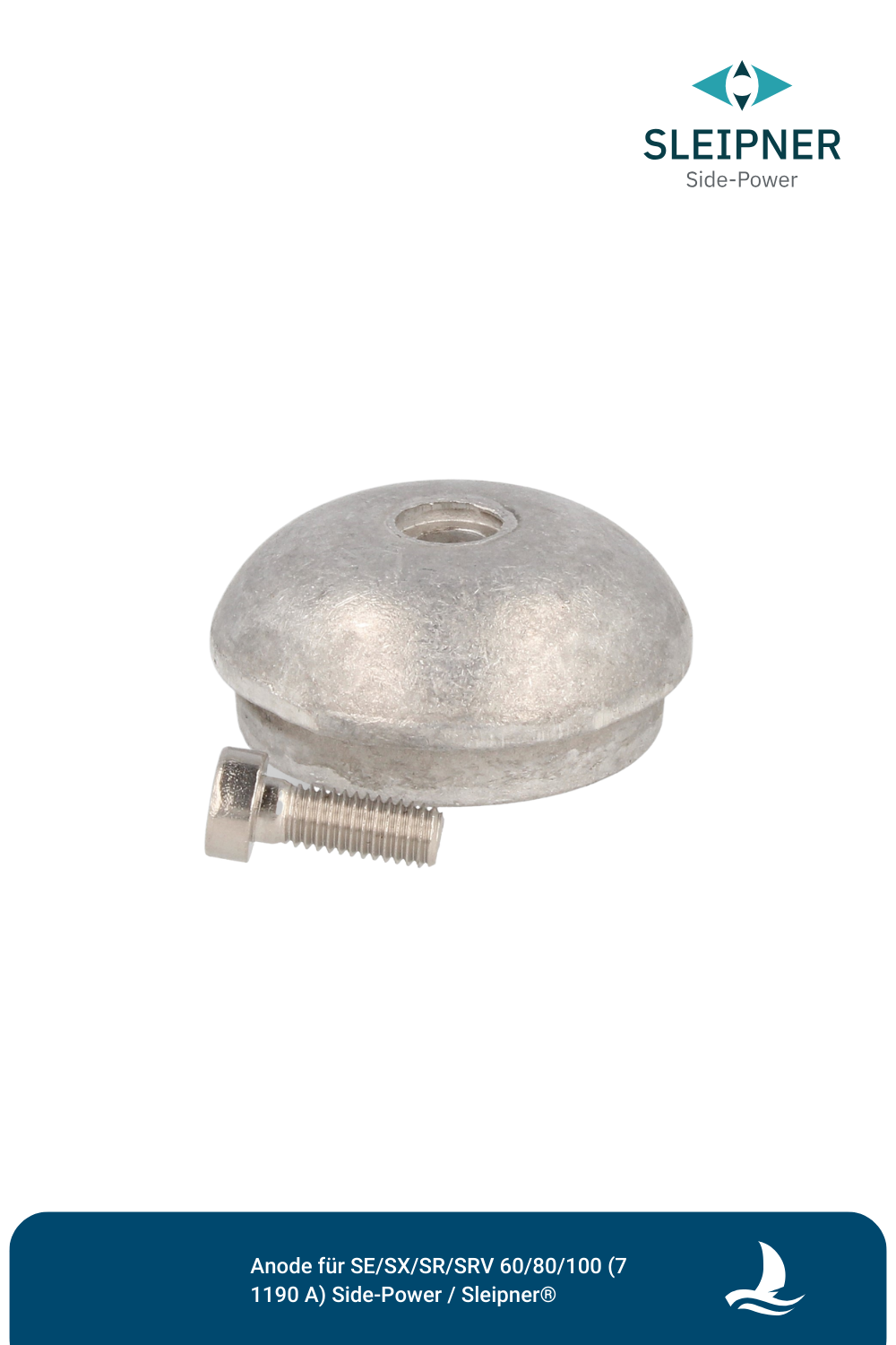 Anode Aluminium für Sleipner® SE/SX/SR/SRV 60/80/100 (7 1190A)