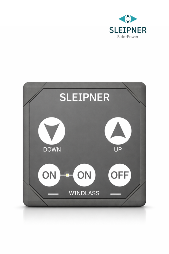 Bedienpanel mit Tipptasten für Sleipner® Ankerwinde, grau (86-08950)