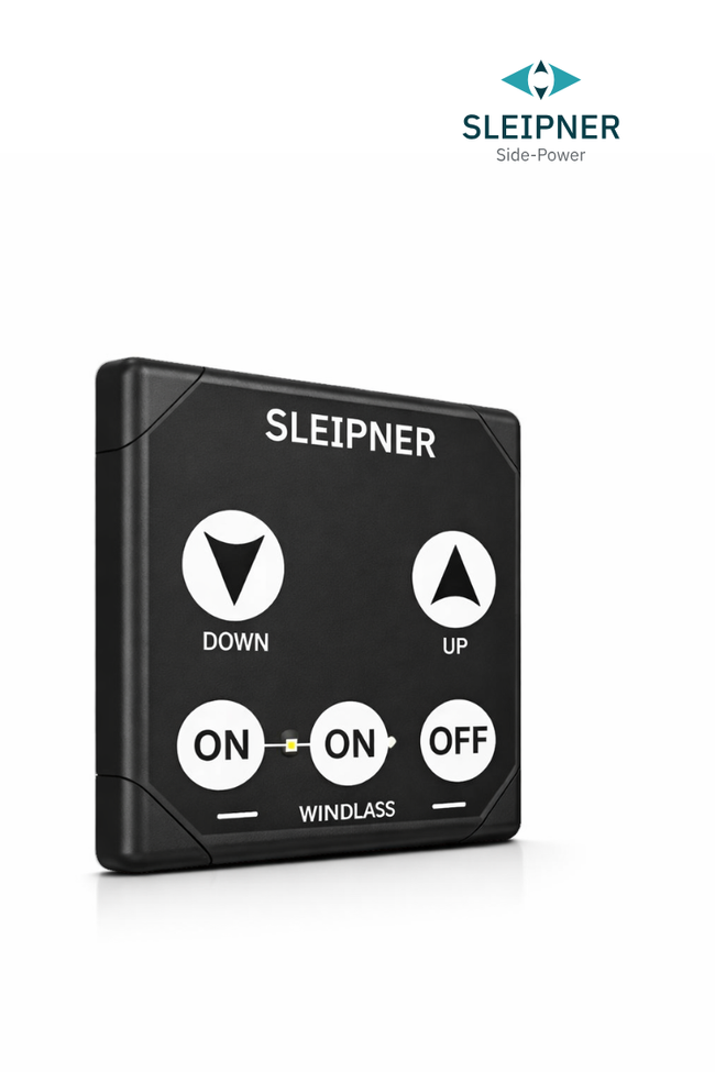 Bedienpanel mit Tipptasten für Sleipner® Ankerwinde, schwarz (86-08950 S)