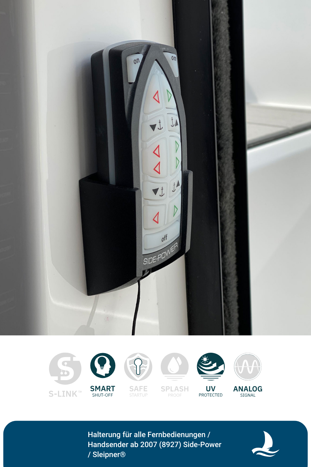 Halterung für alle Sleipner® Fernbedienungen / Handsender ab 2007 (8927 A)