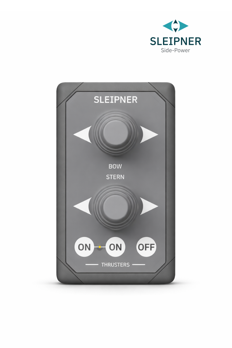 Dual Joystick Bedienpanel für Sleipner® Bug- und Heckstrahlruder, grau (8940 G)