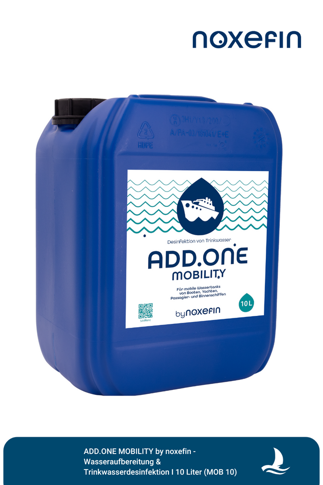ADD.ONE MOBILITY by noxefin® - Wasseraufbereitung & Trinkwasserdesinfektion I 10 Liter