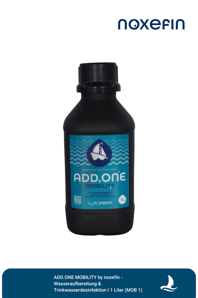 ADD.ONE MOBILITY by noxefin® - Wasseraufbereitung & Trinkwasserdesinfektion I 1 Liter