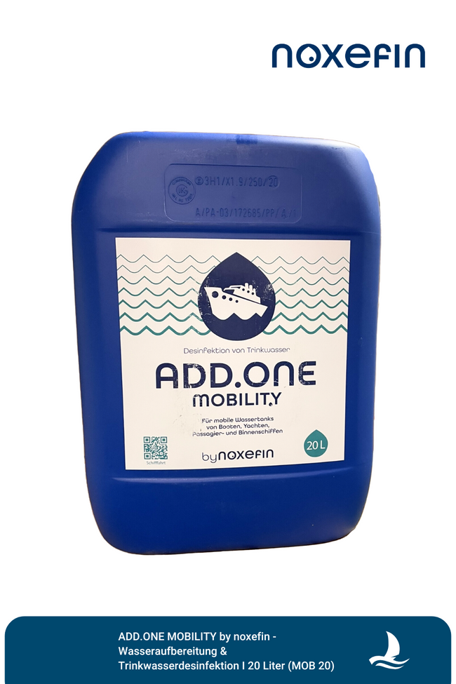 ADD.ONE MOBILITY by noxefin® - Wasseraufbereitung & Trinkwasserdesinfektion I 20 Liter