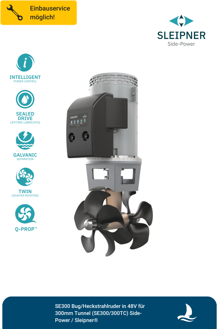 Bugschraube SE300, 15,0 kW, 24/48 Volt