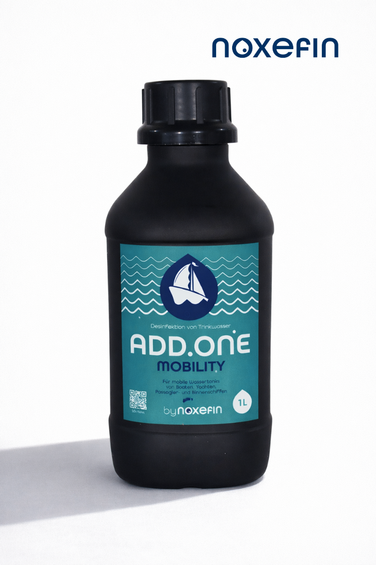 ADD.ONE MOBILITY by noxefin® - Wasseraufbereitung & Trinkwasserdesinfektion I 1 Liter