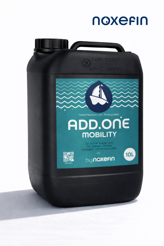 ADD.ONE MOBILITY by noxefin® - Wasseraufbereitung & Trinkwasserdesinfektion I 10 Liter