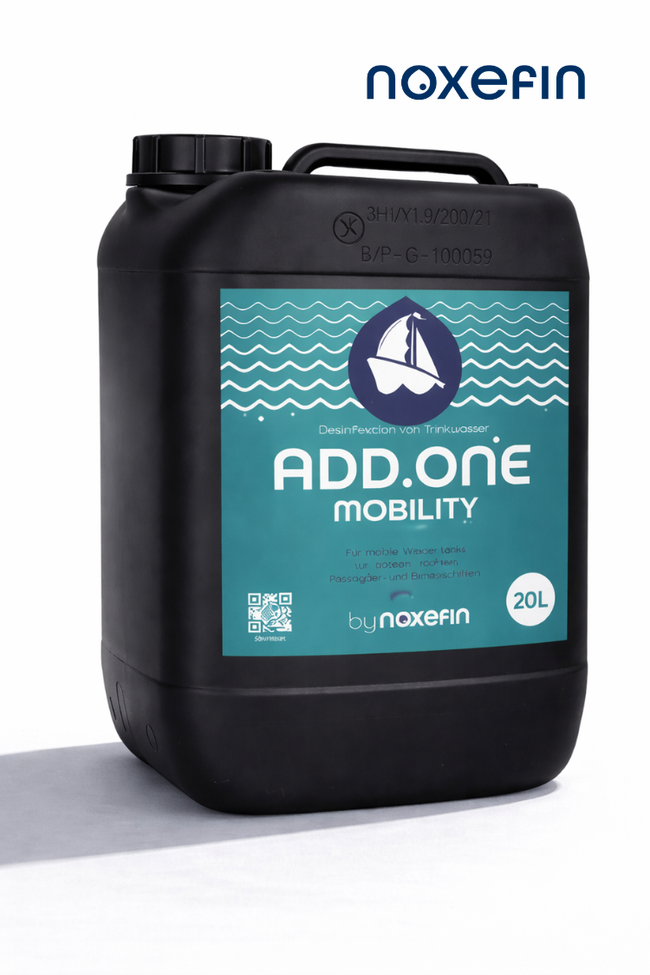 ADD.ONE MOBILITY by noxefin® - Wasseraufbereitung & Trinkwasserdesinfektion I 20 Liter