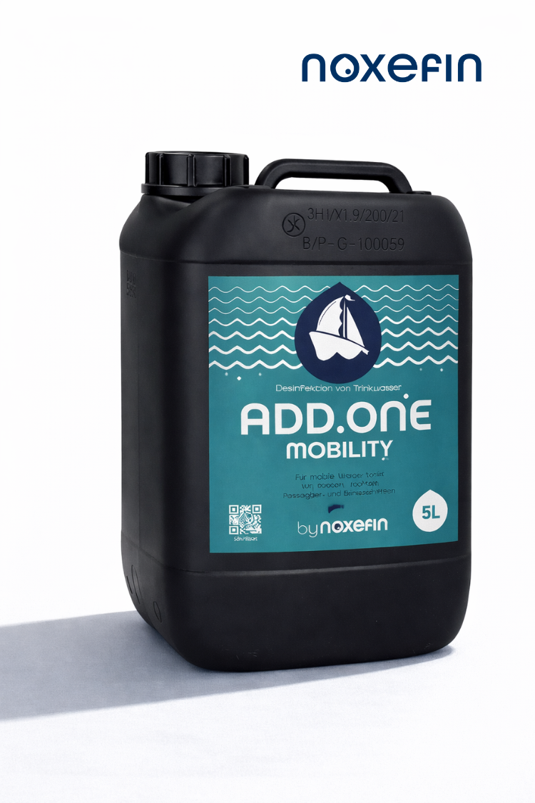 ADD.ONE MOBILITY by noxefin® - Wasseraufbereitung & Trinkwasserdesinfektion I 5 Liter