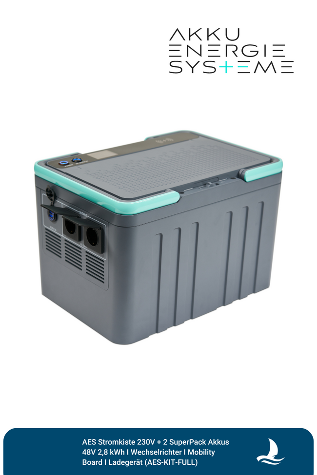 AES Stromkiste 230V inkl. 2 SuperPack Akkus & Zubehör