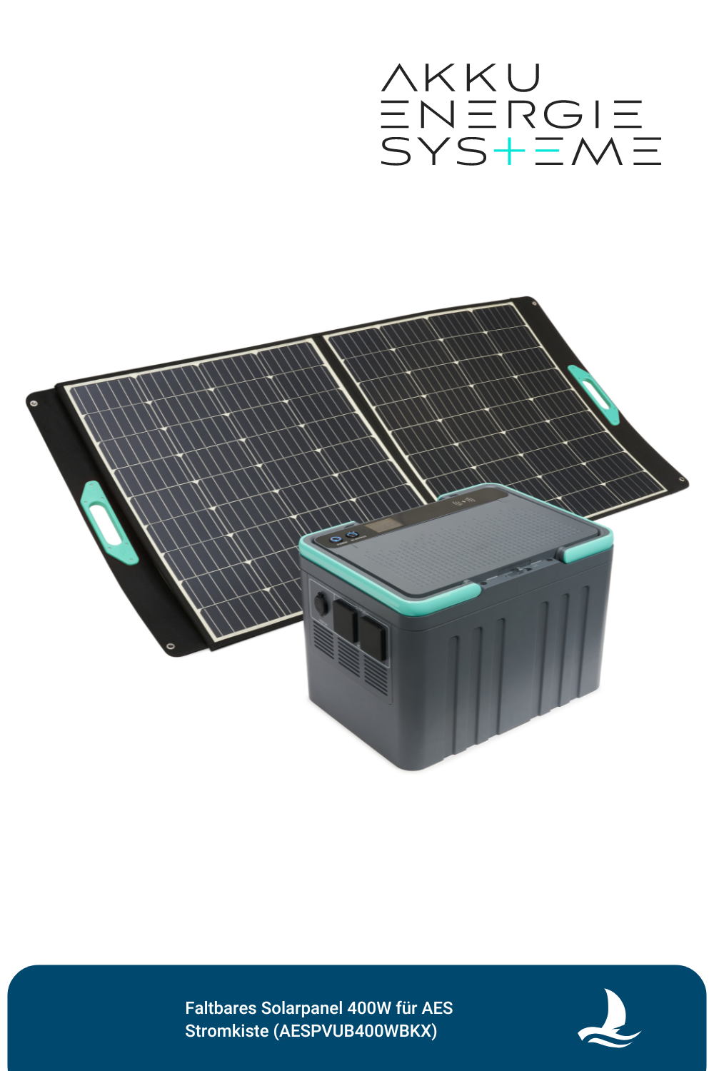 Faltbares Solarpanel 400W für AES Stromkiste