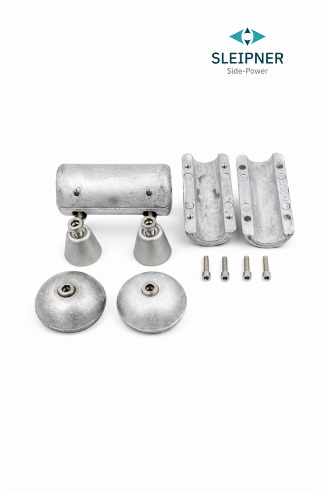 Anodenset Aluminium für Sleipner® SRV80 / SRV100 ausklappbar Motor gerade oder liegend