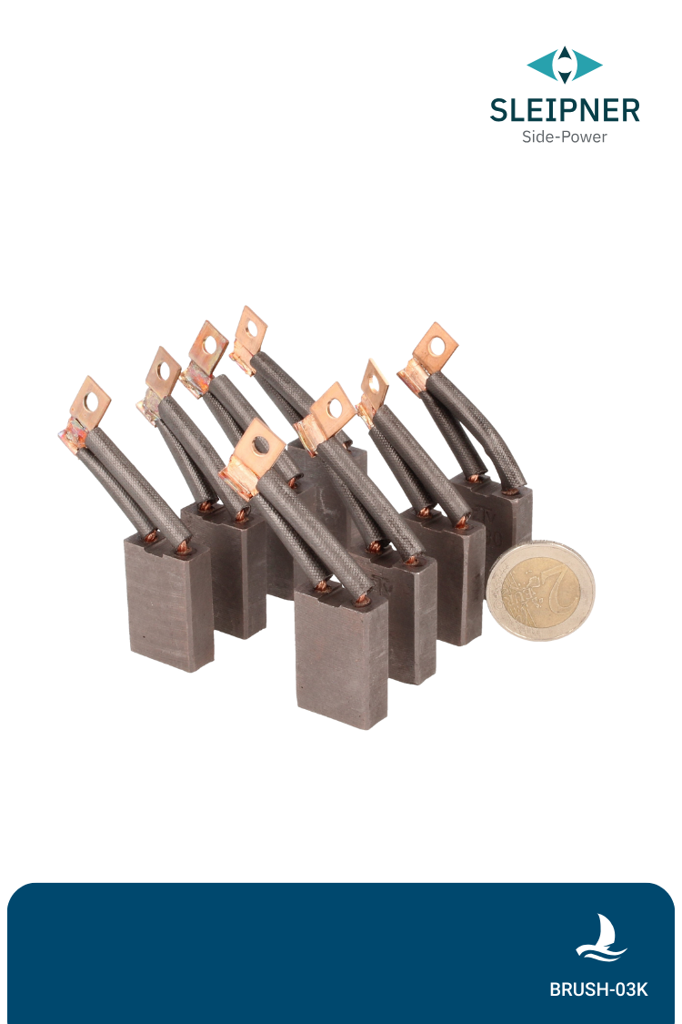 Kohlenbürsten - Satz SP55/SE60 12V (03K) set of 8Side-Power / Sleipner®