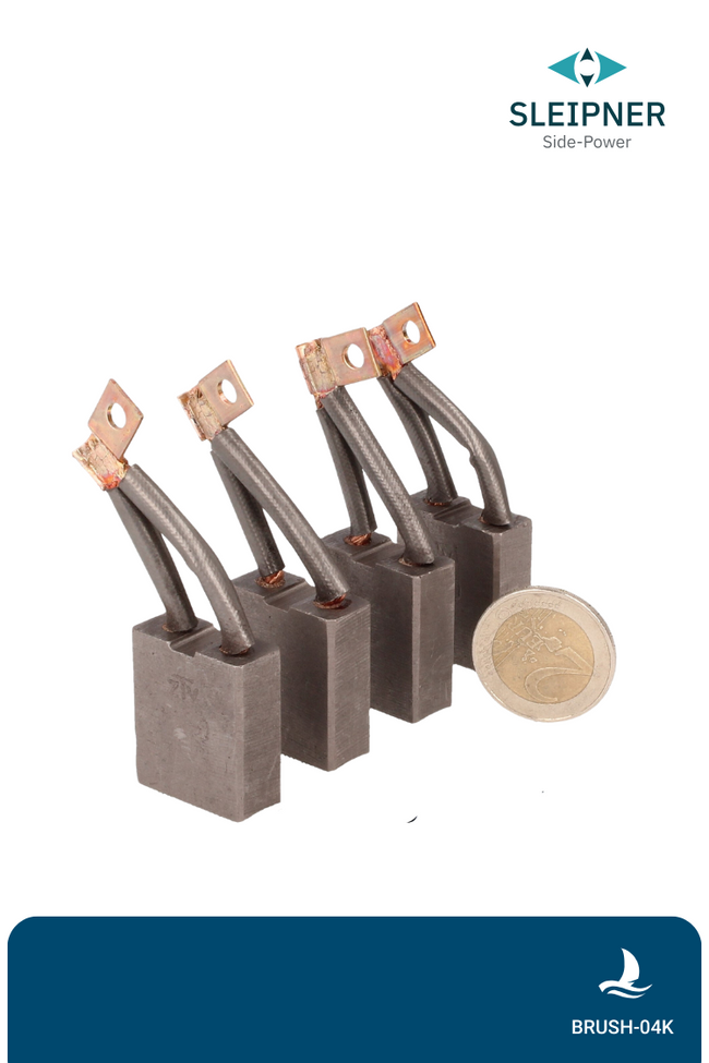 Kohlenbürsten für  SP55/SE60 24V ((04K)  set of 4 Side-Power / Sleipner®