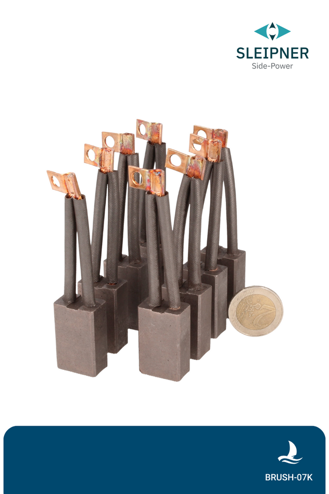 Kohlenbürsten für SP95/SE100 12V  SP240 (07K) set of 8  Side-Power / Sleipner®