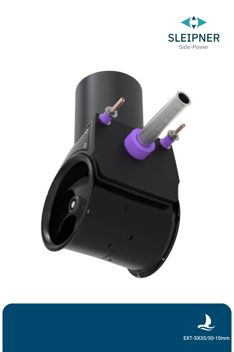 Distanzplatte (10mm) zwischen Anlage und Rumpf für Sleipner® Heckstrahlruder SX35 / SX50 (EXT-SX35/50-10mm)