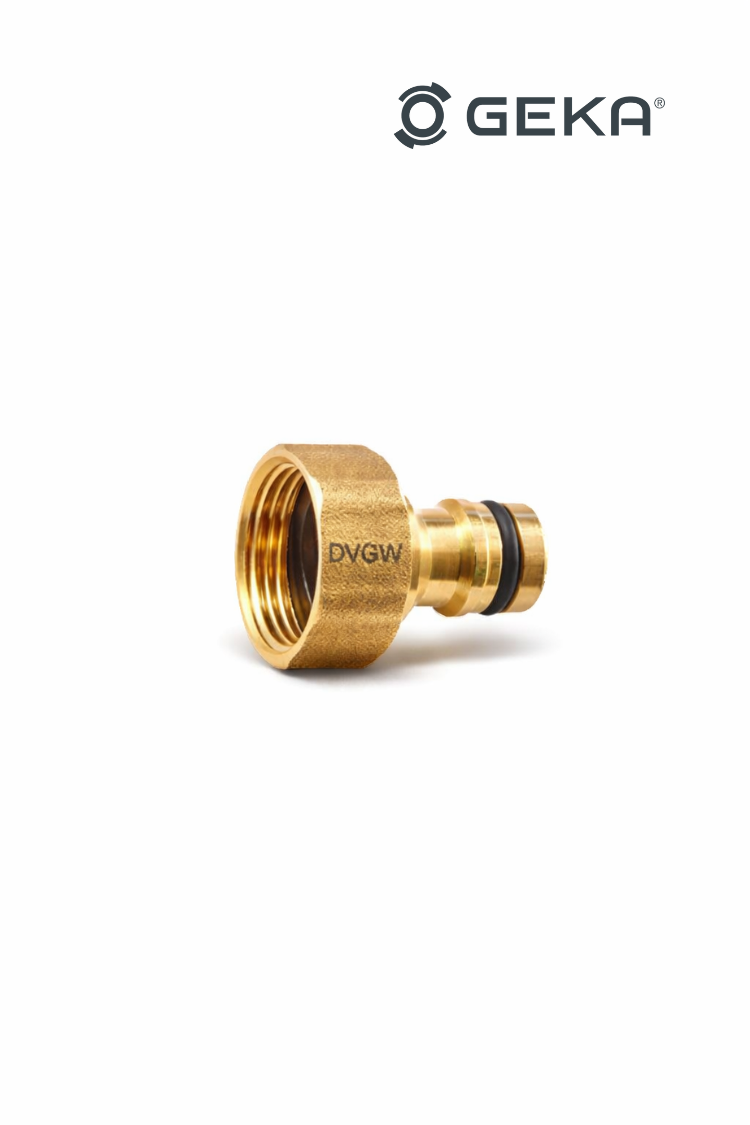 GEKA® plus Hahnstecker Stecksystem "Trinkwasser" 3/4" mit Innengewinde, passend für Membraloop® Ultra-Wasserfilter