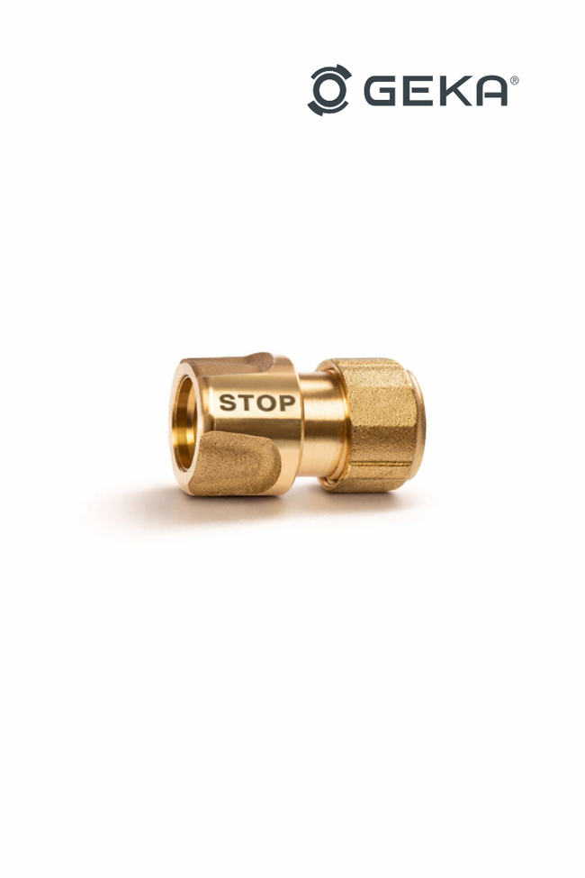 GEKA® plus Trinkwasserstecker mit Wasserstopp, passend für Membraloop® Ultra-Wasserfilter