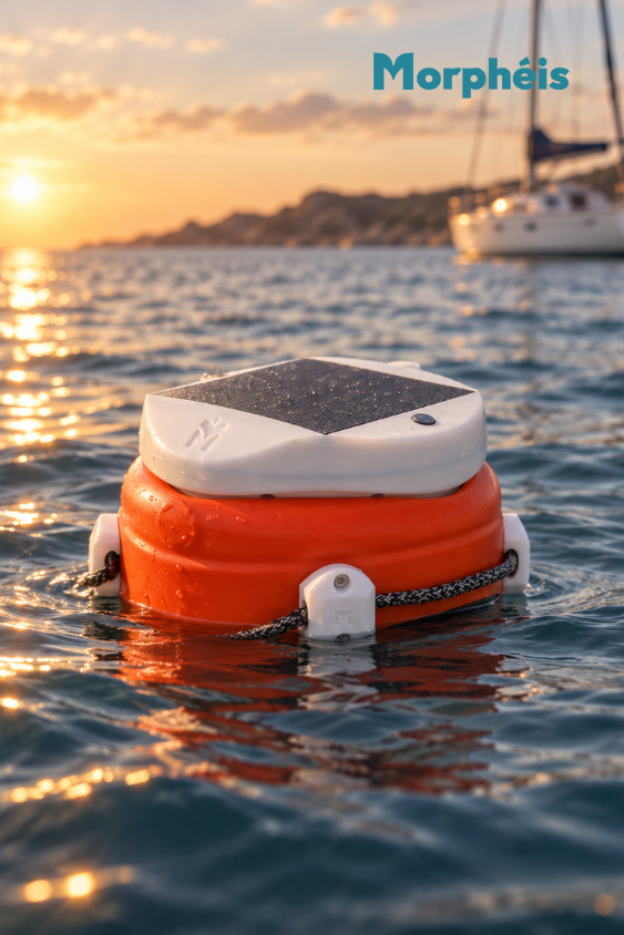 Morphéis® intelligente GPS-Ankerboje – Ankerüberwachung mit Solar, Alarm & SMS