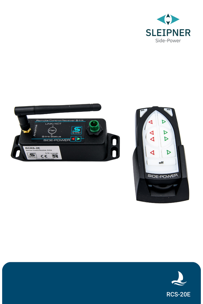 Fernbedienung S-Link™ komplett mit Basis-Station mit Handsender für Sleipner® Bug/Heckstrahlruder (RCS-20E)